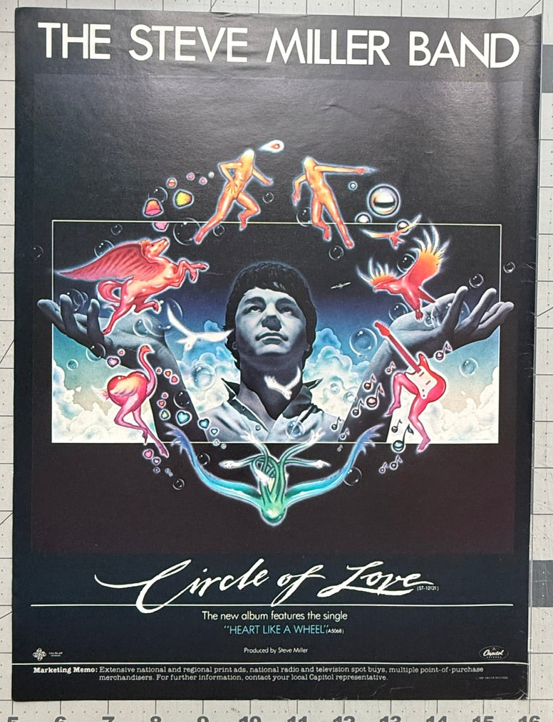 Steve Miller Band - Circle of Love - 1981 Original Industry Album Release Ad