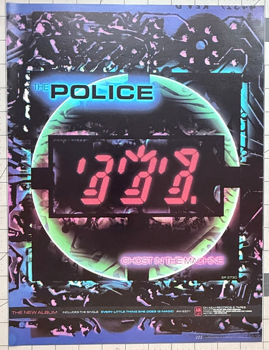 The Police - Ghosts In the Machine - 1981 Original Industry Album Release Ad