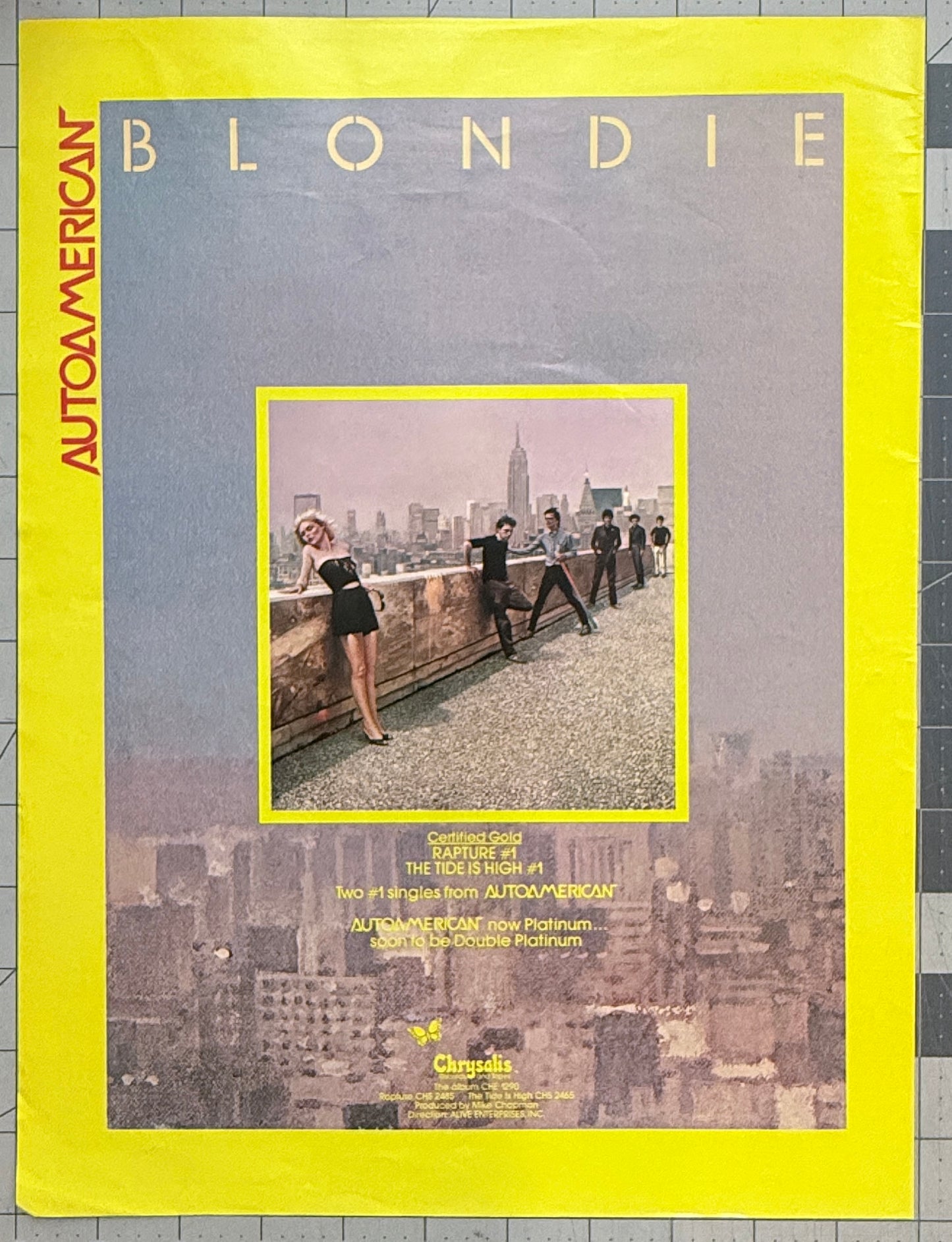 Blondie - Autoamerican - 1981 Original Industry Album Release Ad