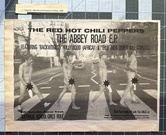 Red Hot Chili Peppers - Original LP / Concert  Ad - May 1988