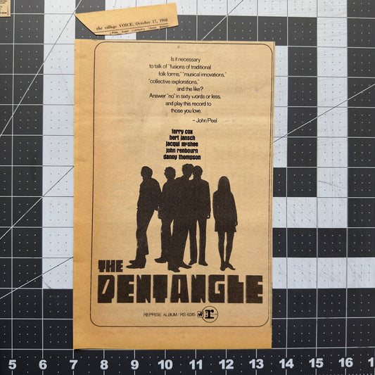 The Pentangle - Original Record Release Ad - October 1968